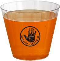 Stadium Cups: 9oz Clear Fluted Rocks Glass